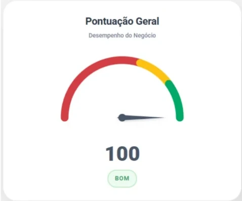 Captura real do diagnóstico de Silbene Rodrigues Fotografia, com pontuação 100.
